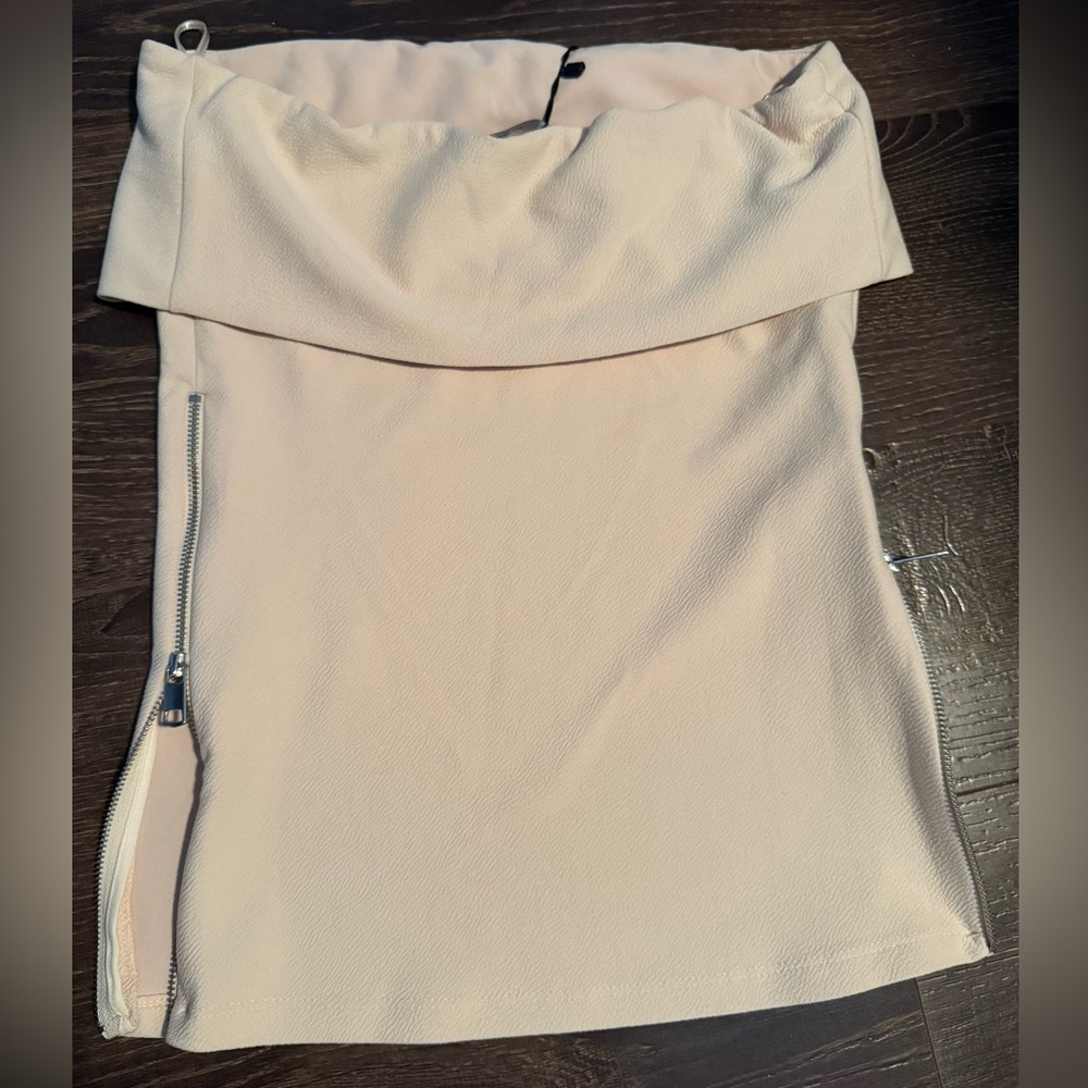 Zara Zipper Tube Top
